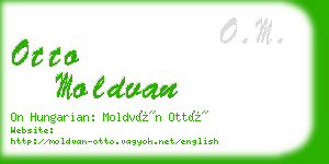 otto moldvan business card